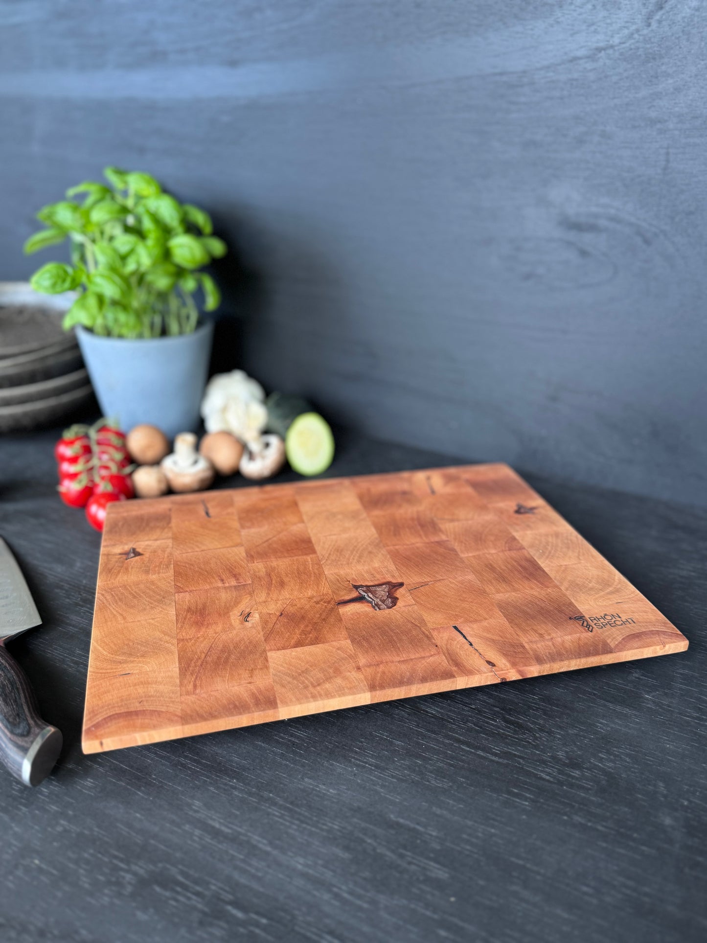 Hirnholzbrett „Birne“ – warm & feinporig (24x25)