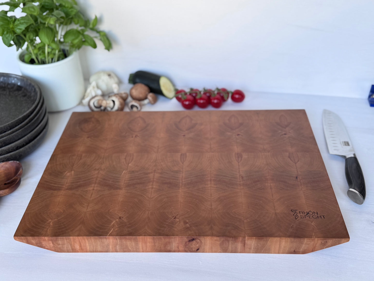 „Rhöner Ursprung“ - XXL Hirnholzbrett aus Birne (35x50)