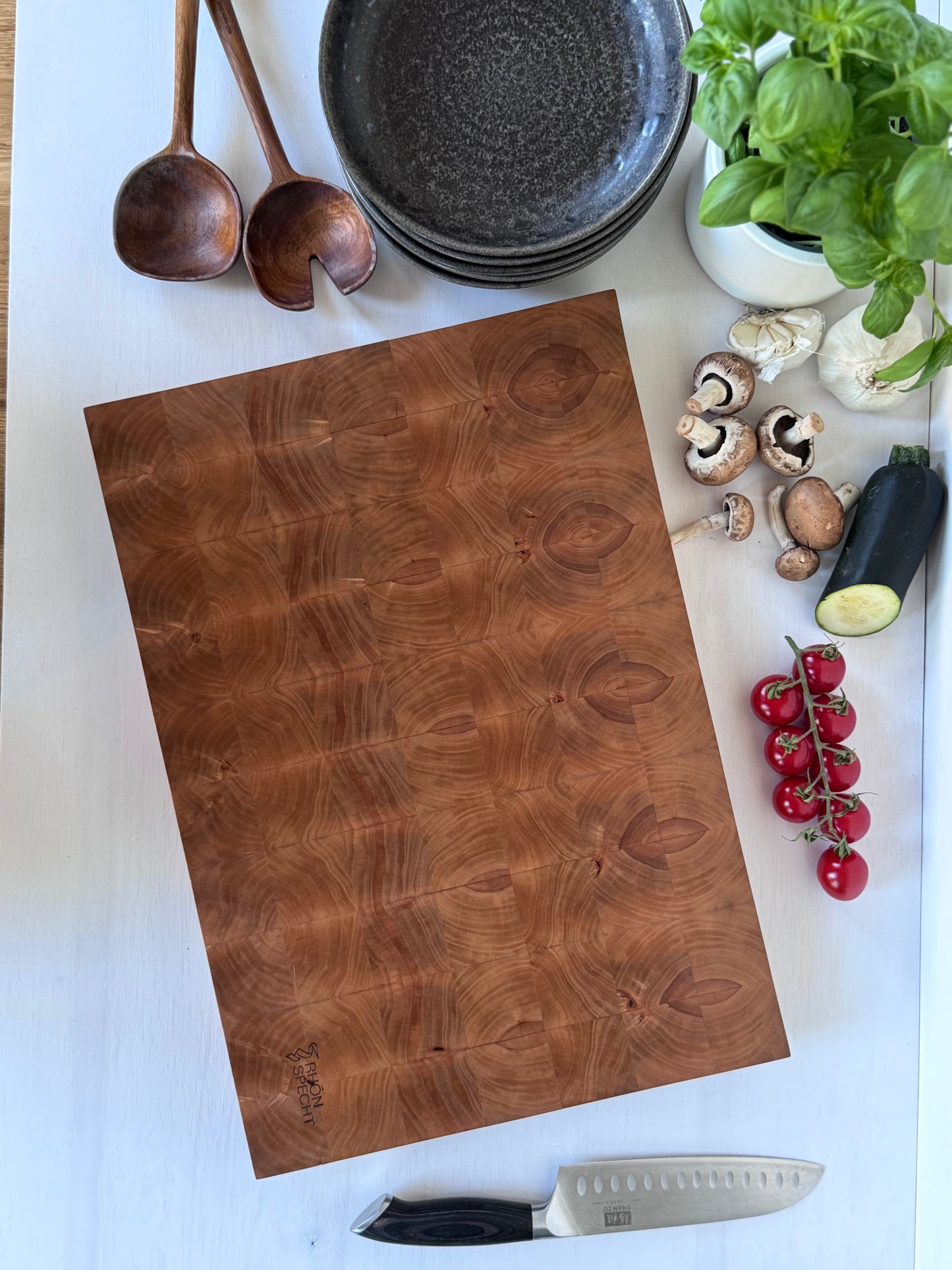 „Rhöner Ursprung“ - XXL Hirnholzbrett aus Birne (35x50)