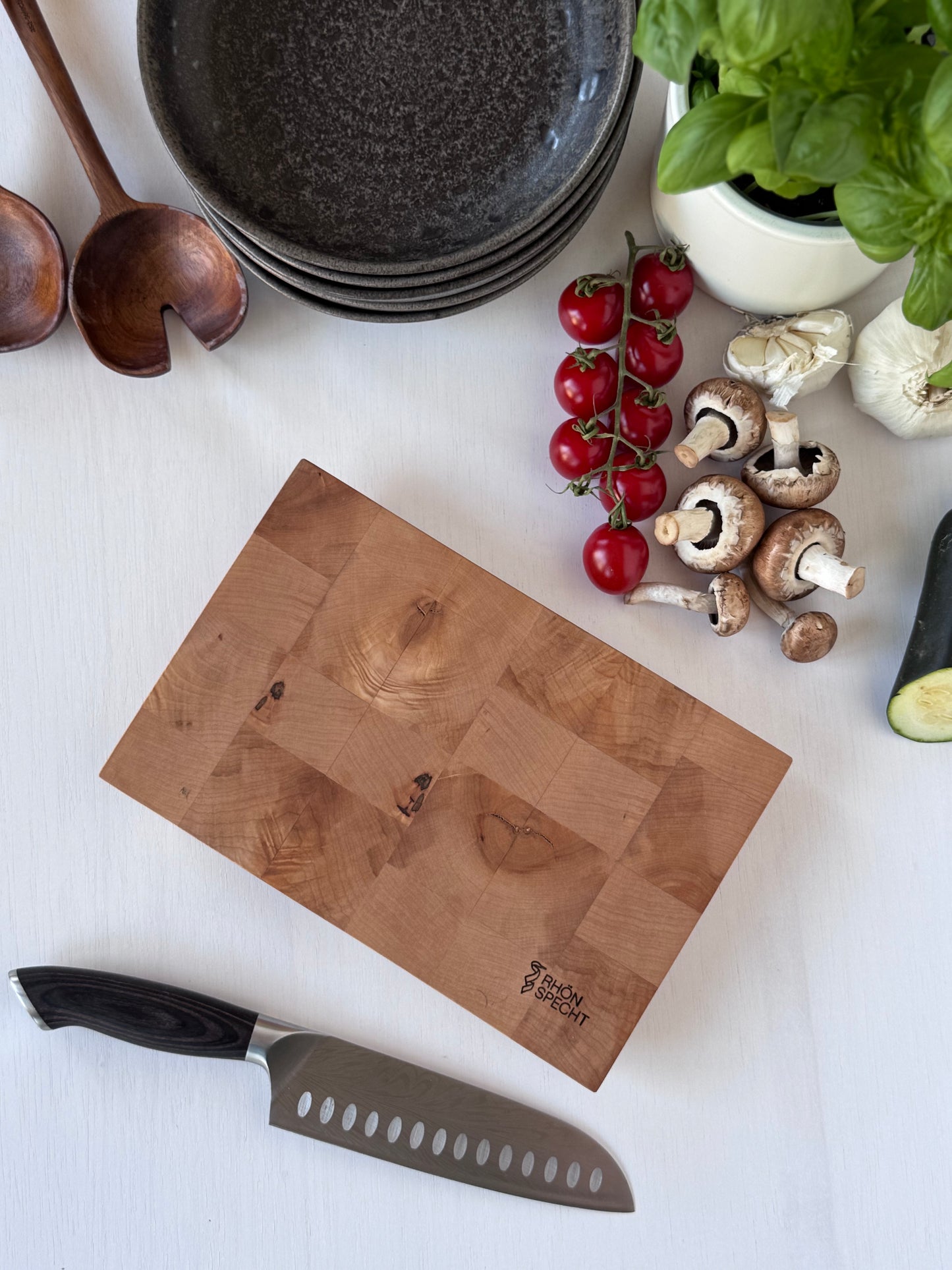 „Rhöner Früchten“ – Hirnholzbrettchen Birne (27,5x17,5)